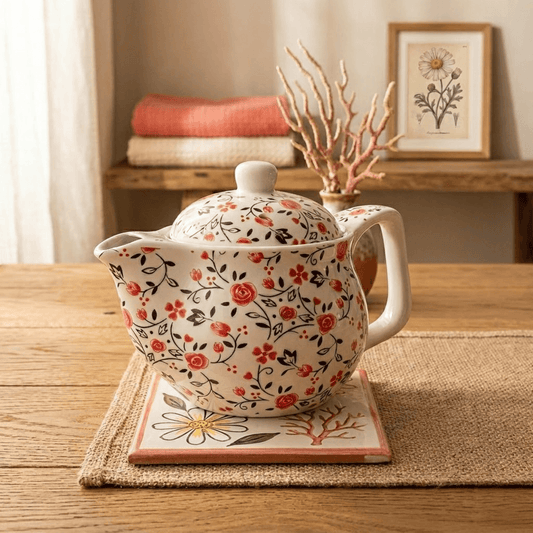Tetera estampado floral